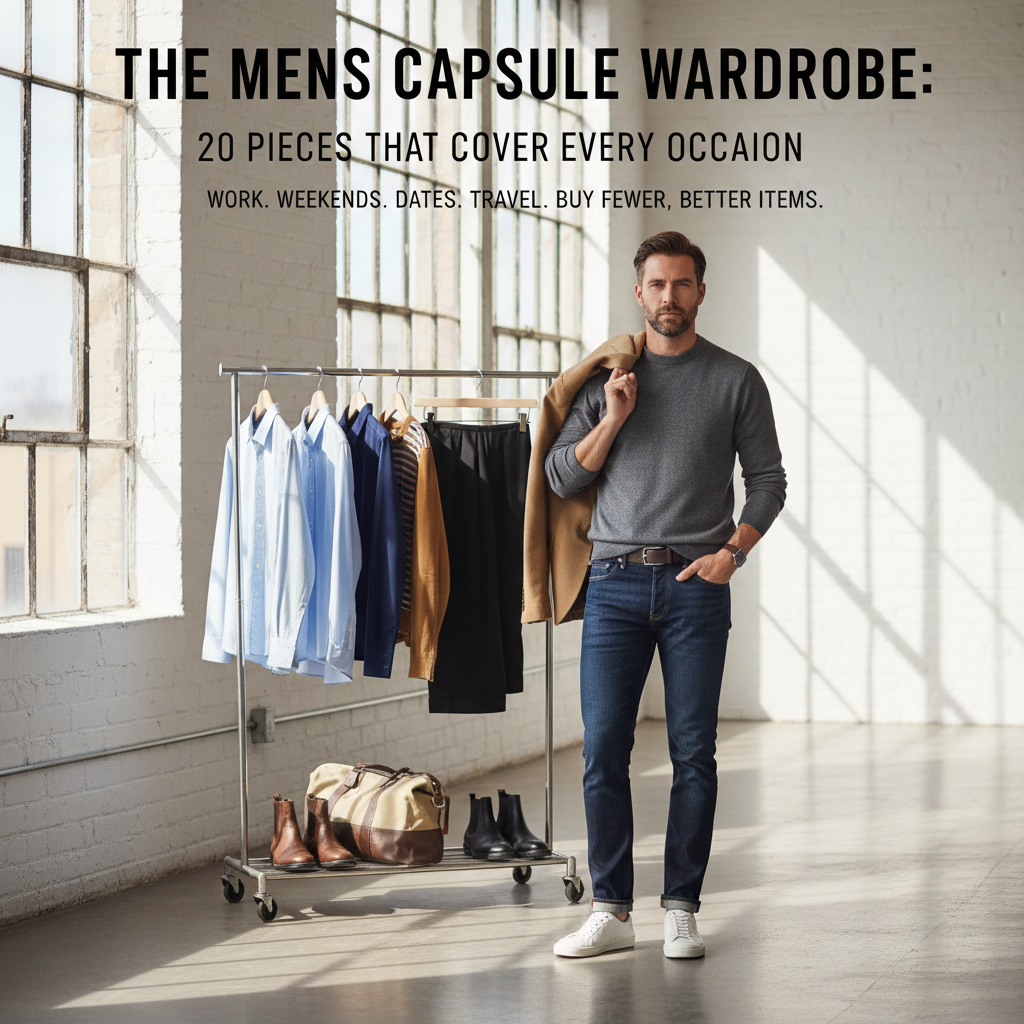 The Mens Capsule Wardrobe: 20 Pieces That Cover Every Occasion