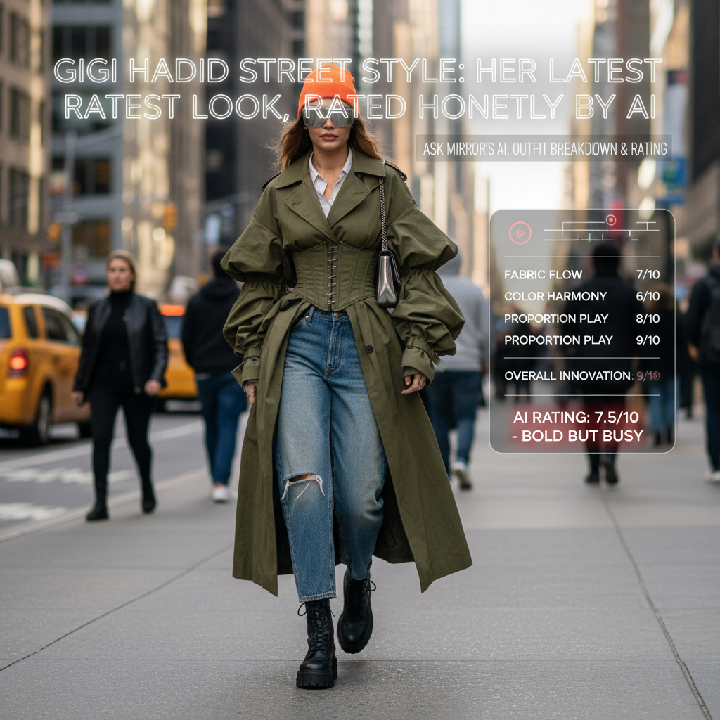Gigi Hadid Street Style: Her Latest Look, Rated Honestly by AI